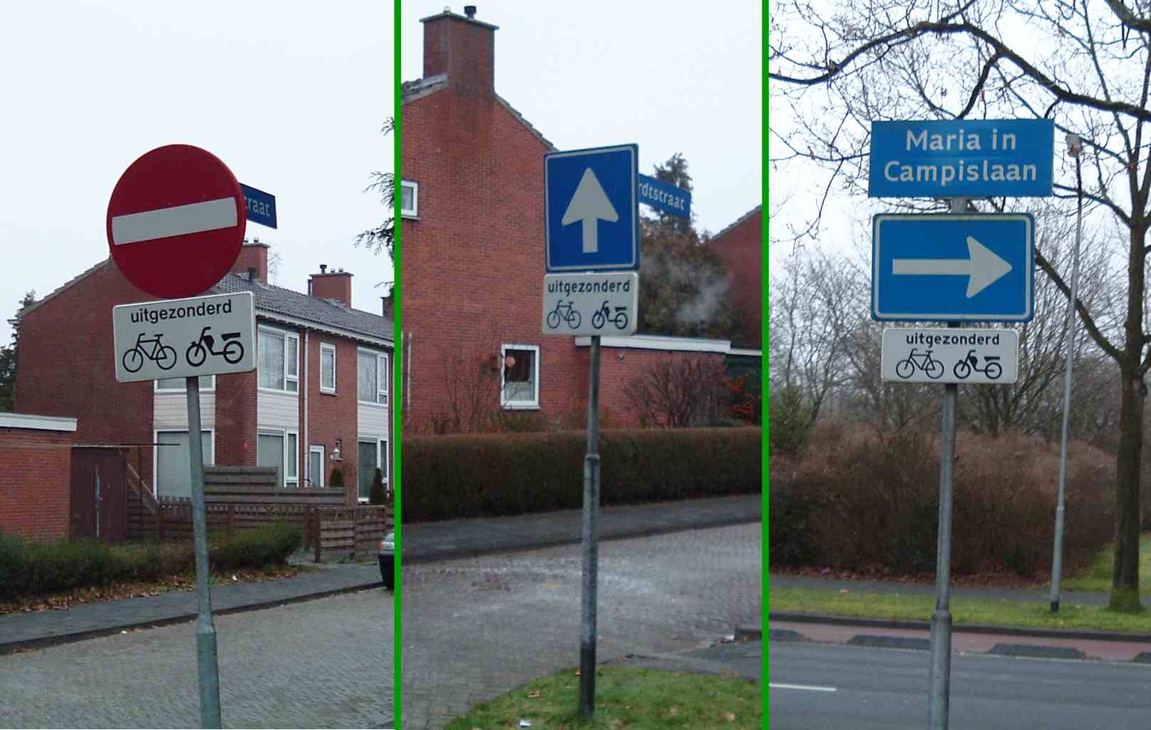 Cyclists are excepted from a lot of traffic restrictions