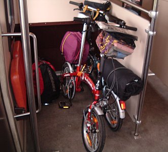 Bikes on a Dutch train
