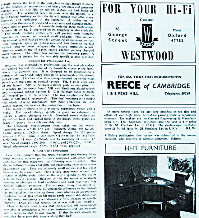 Garrard 301 turntable review